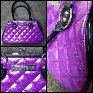Vintage Repro Purple Sparkle Lux De Ville Handbag